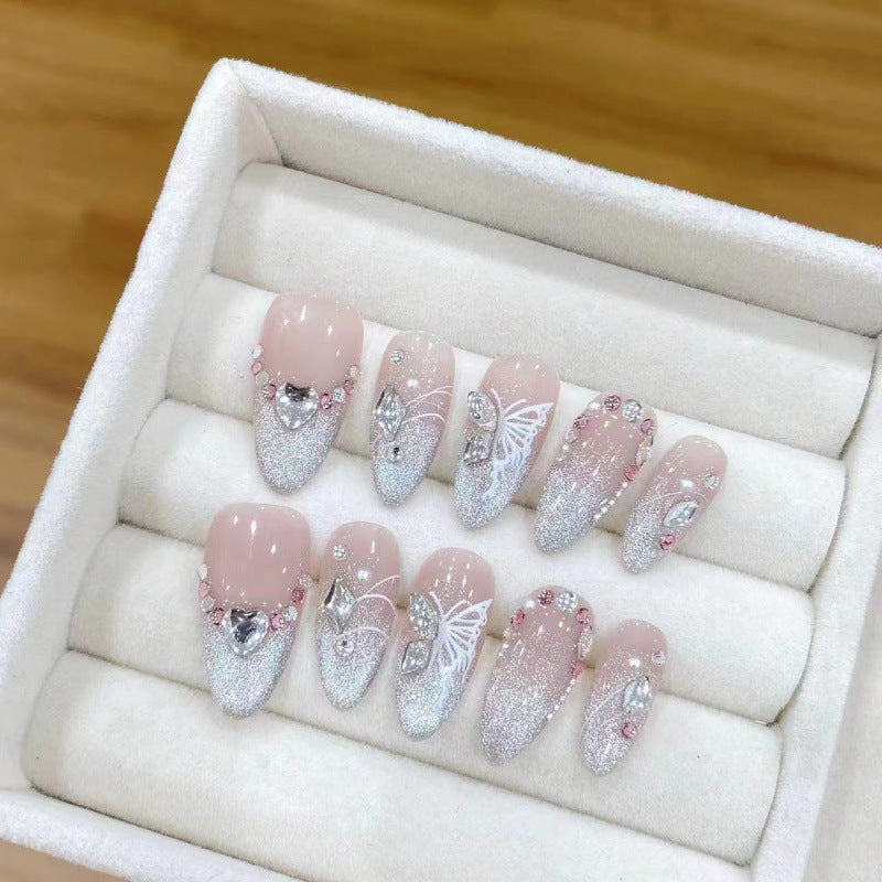 Art des ongles Printemps Petites fleurs Vibe d'été Faux ongles