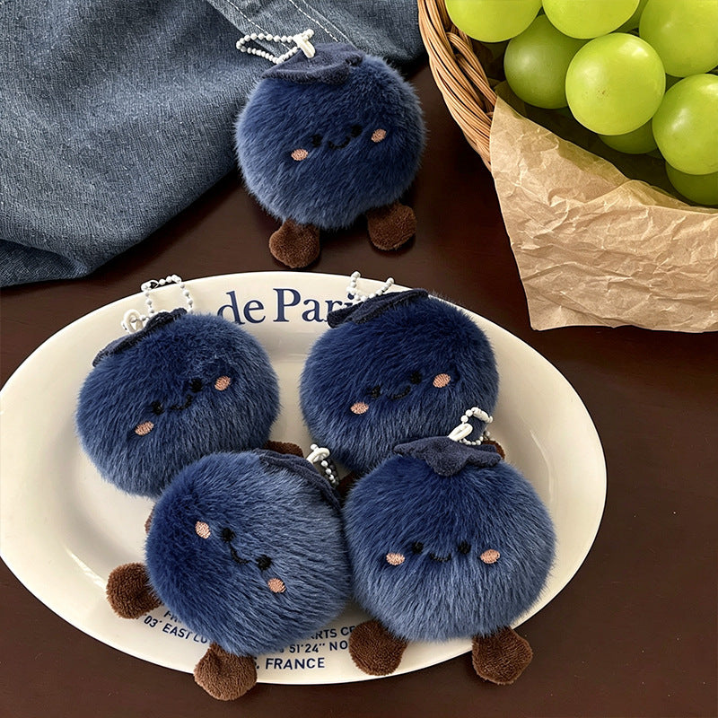 En peluche Blueberry Doll En peluche jouet pendentif sac Charm Porte-clés