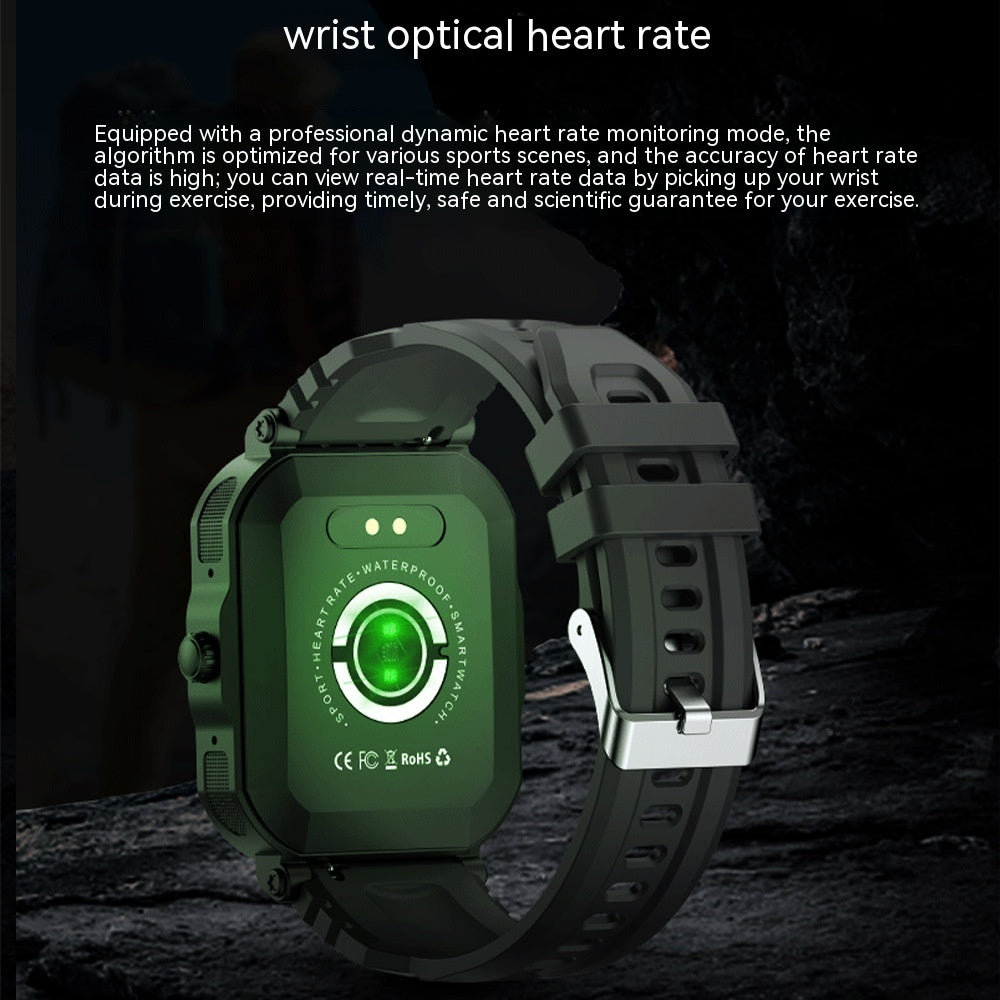 Triproof Outdoor Sports Bluetooth Appel électronique Step Heart Rate Watch