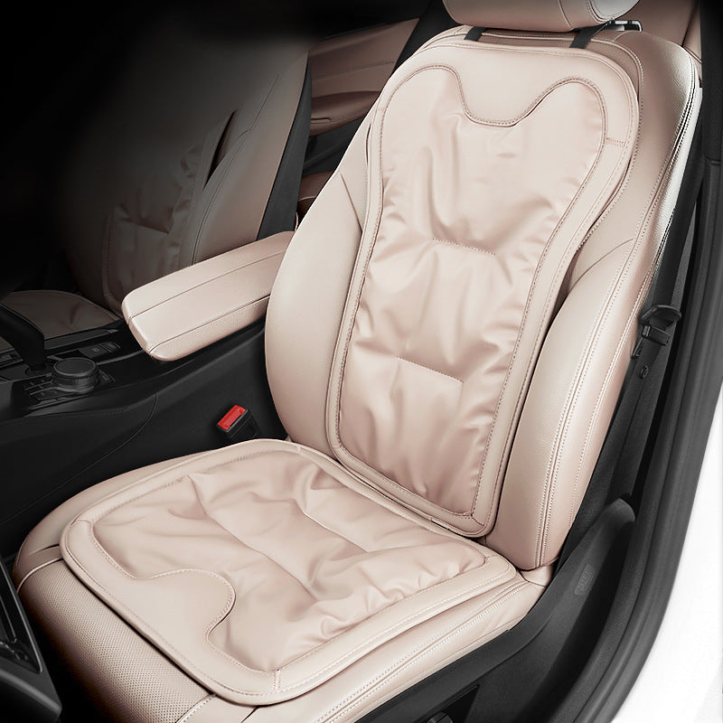 Coussin de siège auto en cuir anti-salissure Hiver Ensemble de trois pièces