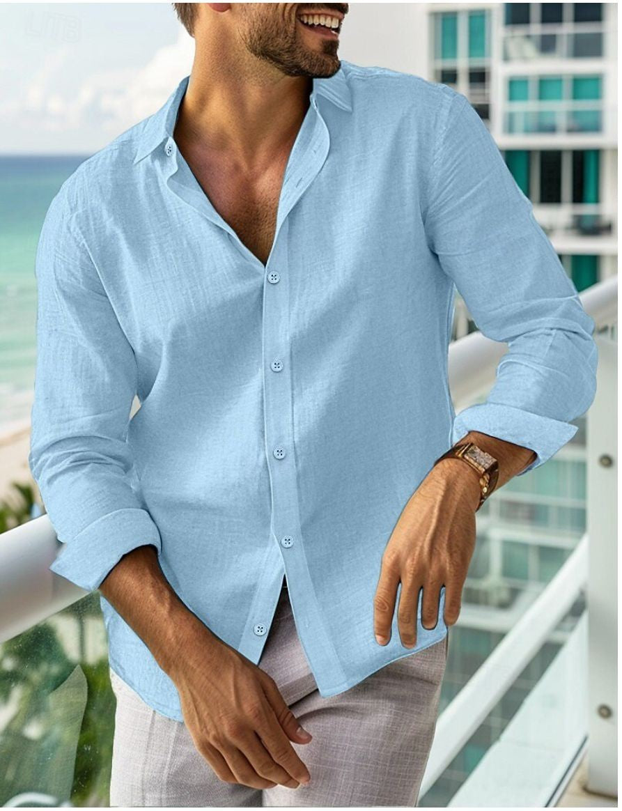 Chemise à manches longues pour hommes