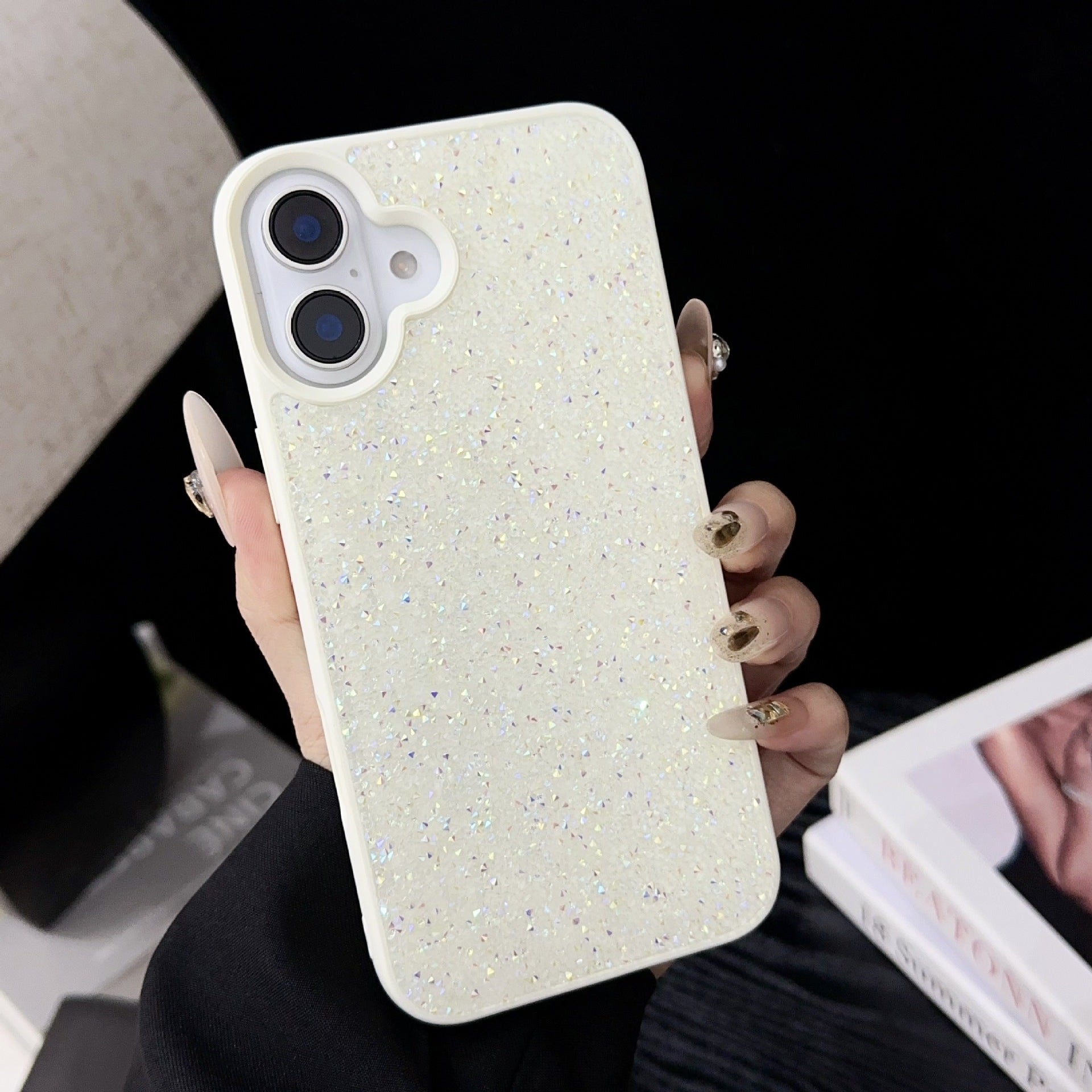 Boîtier de luxe de téléphone fait main en diamant complet
