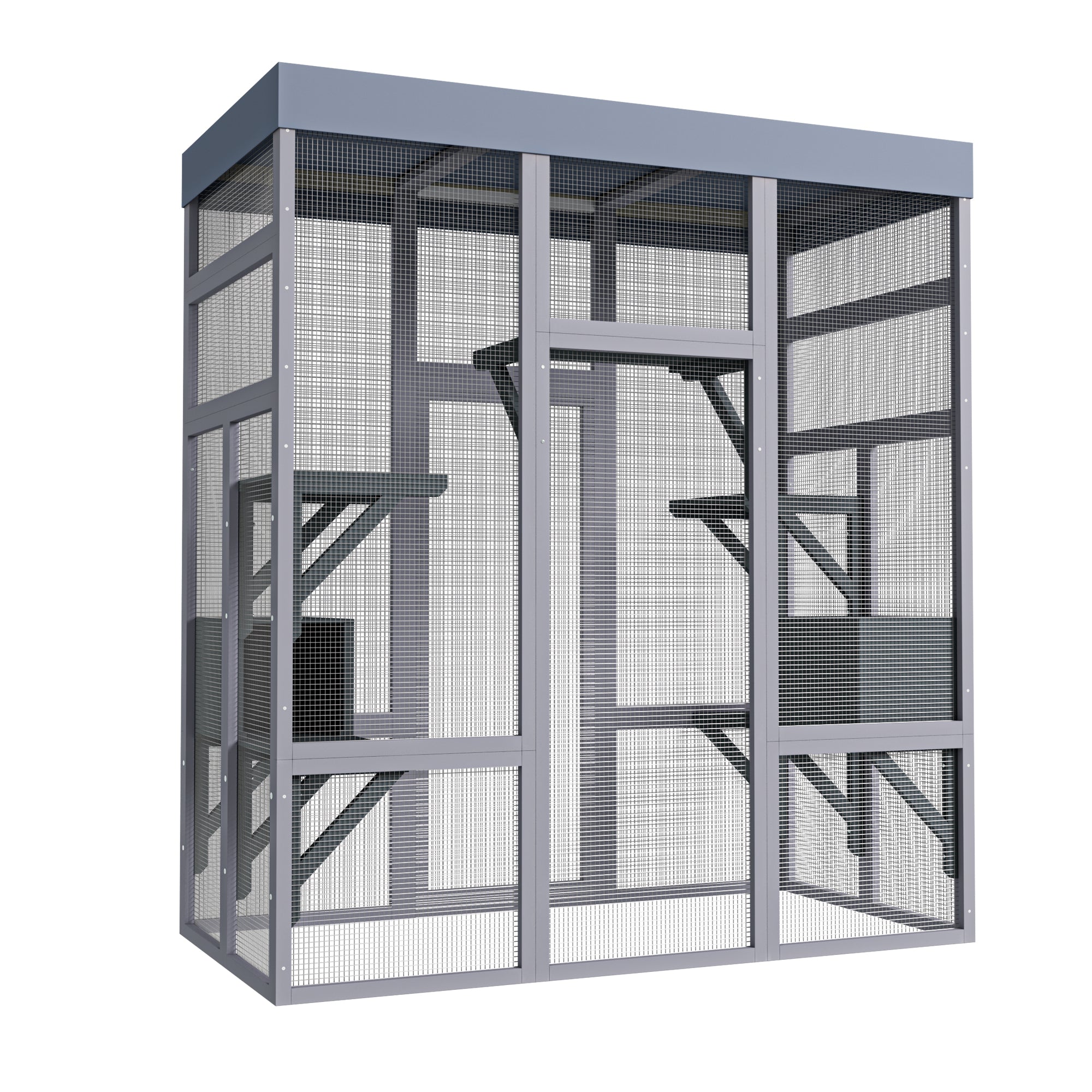 Catio en bois de 62.6" pour chats