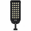 Solar Powered Motion Sensor Outdoor Light W7207 8 Noir pour Garden Yard Street Wall LED