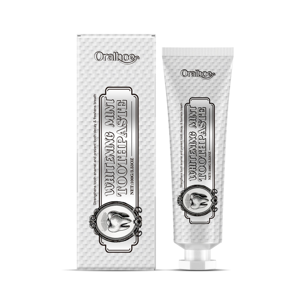 Dentifrice de resh blanc brillant à la menthe F 1 0 0g-box