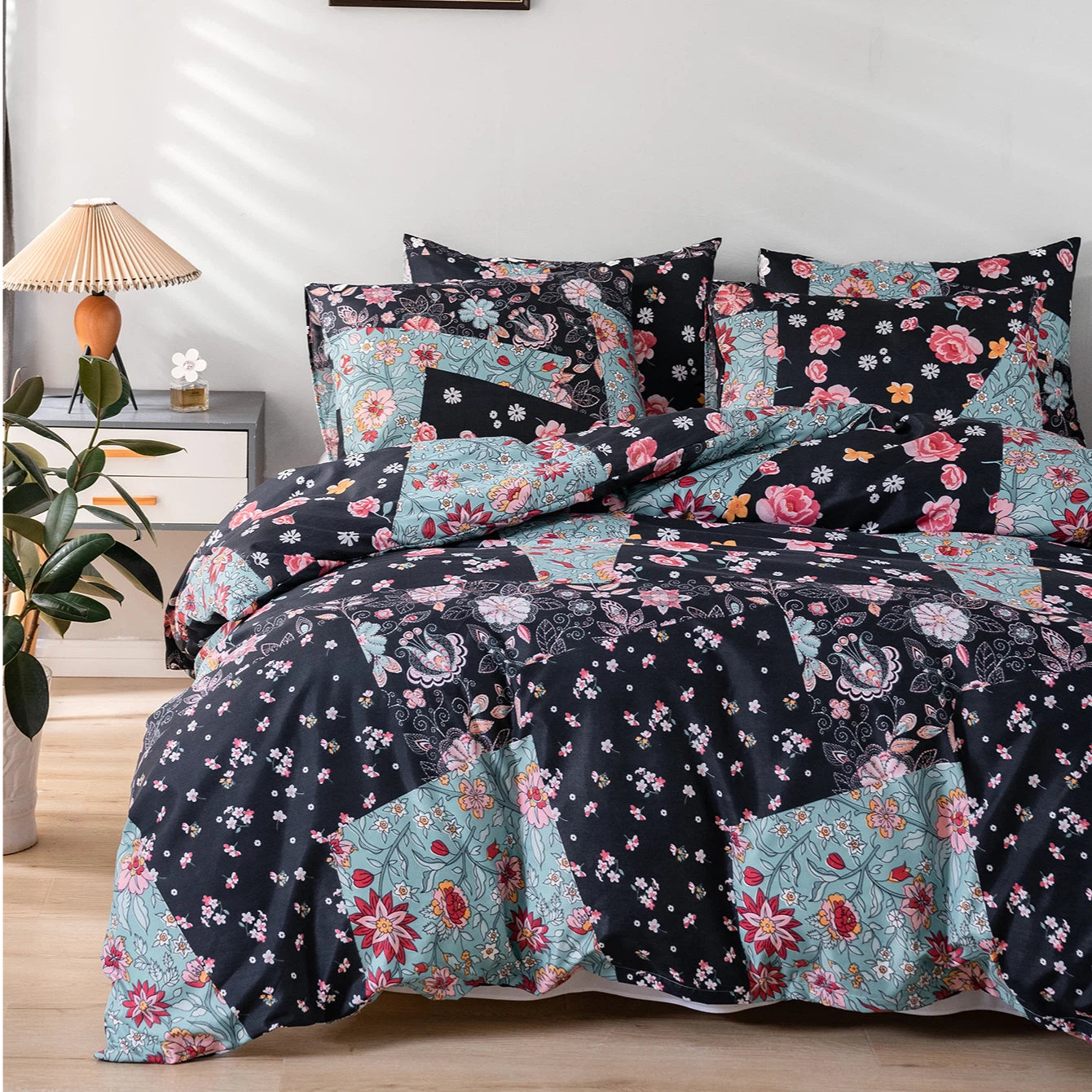 Accueil Textiles Literie Transfrontalière Exclusive Colorée Géométrique Marbré imprimé