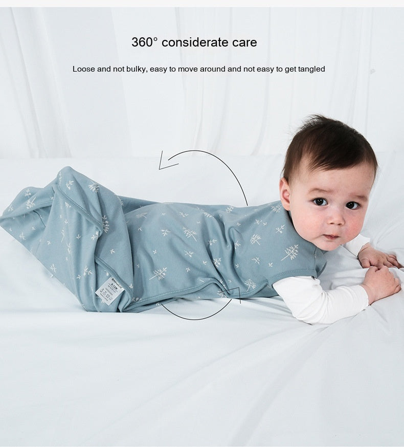 Nouveau-né Coton Sac de couchage Pyjama sans manches bébé Coton peigné