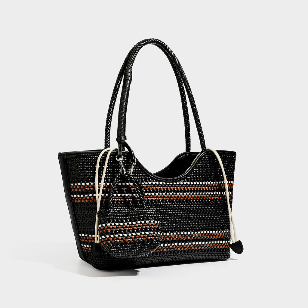 Sac à bandoulière fashionnable Grande capacité de vacances style simple