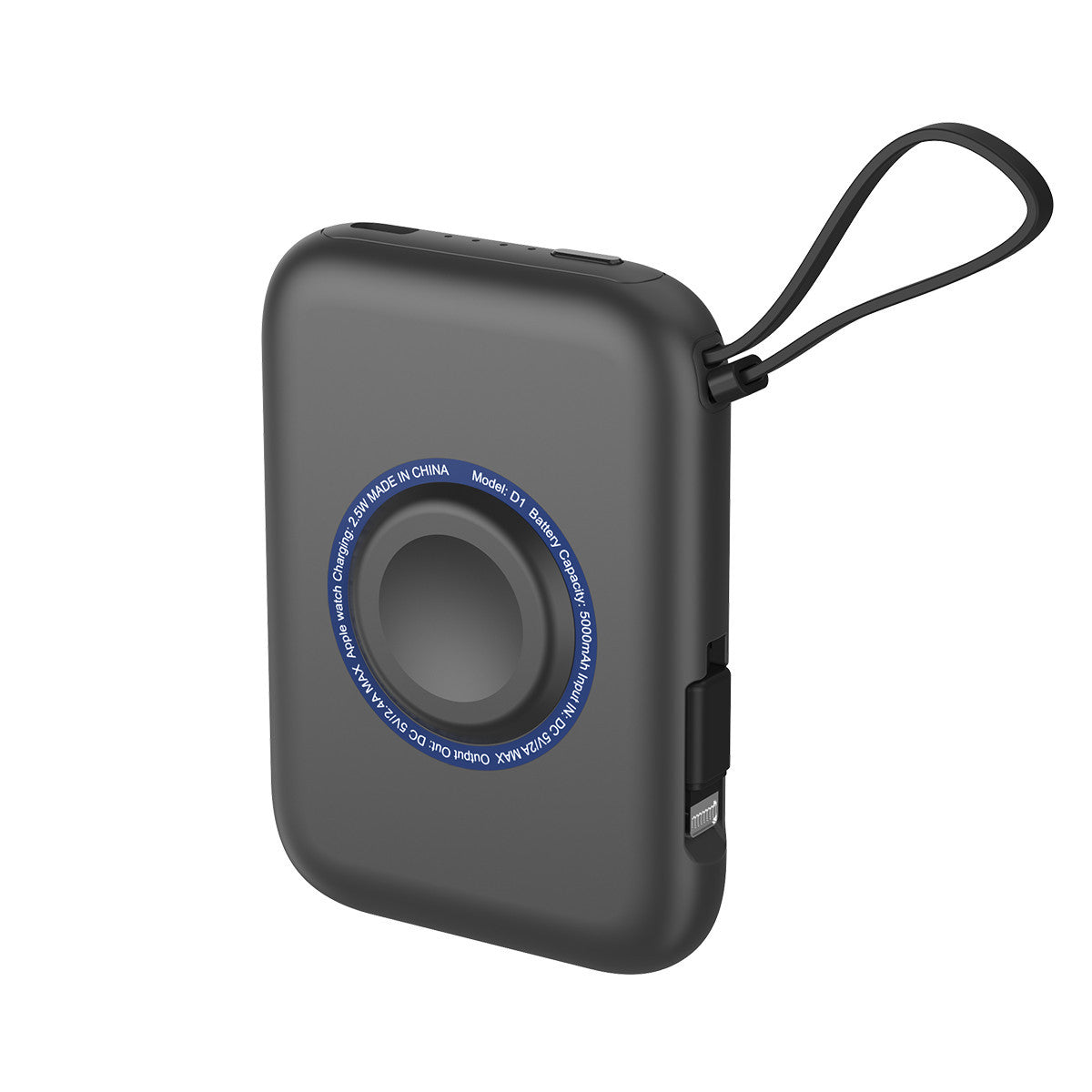 5000mah Portable Trois-en-un avec câble