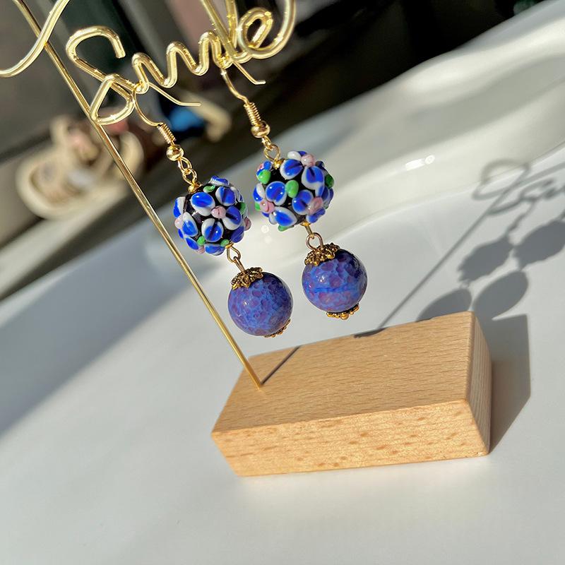 Collier et crochets d'oreille rétro chinois pour femmes