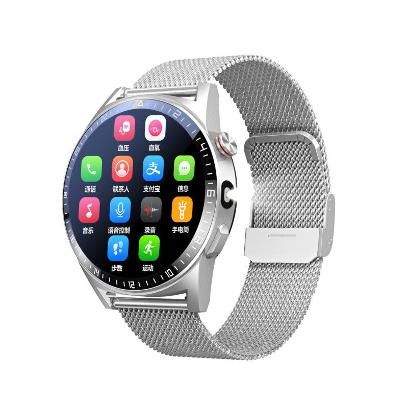 Mémoire 32G Ultra-long standby Smart Watch Lampe de poche Bluetooth Appel
