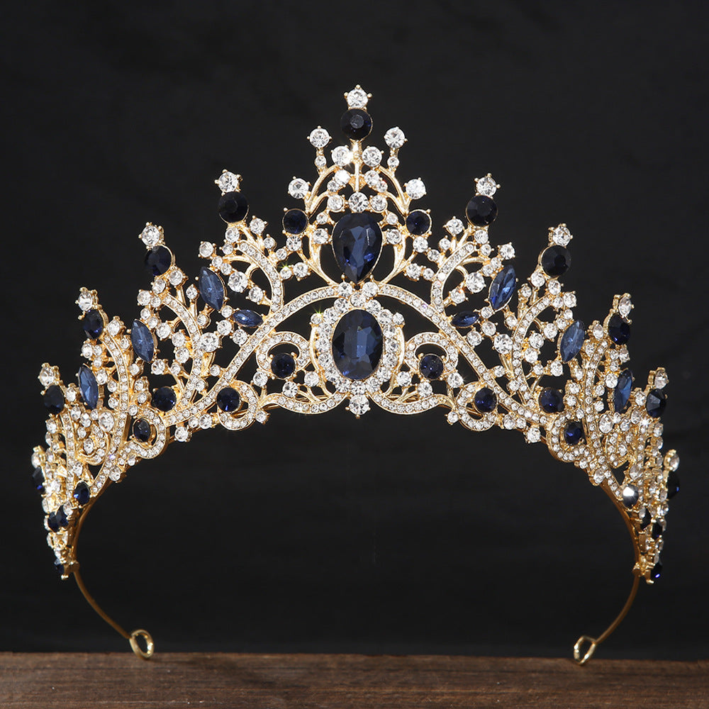 Crown de mariée en cristal brillant Léger style européen et américain