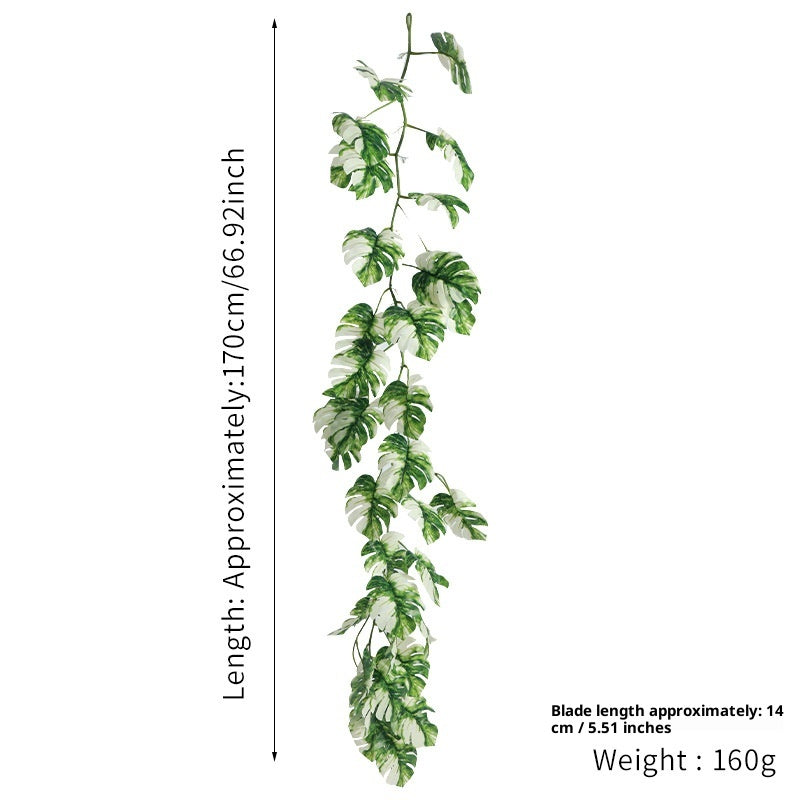 Plantes artificielles vertes de rotin