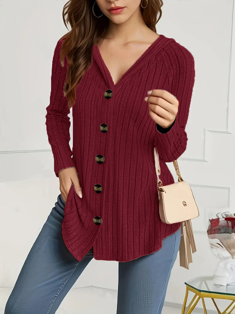 Manteau en laine à manches longues pour femmes