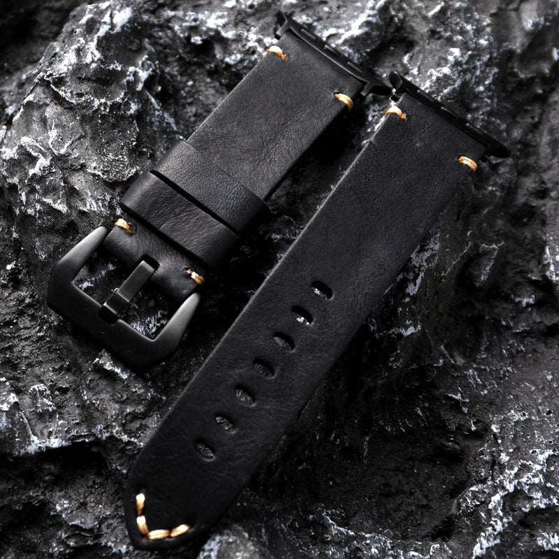 Bracelet en cuir de vache épaissé fait à la main avec bande de tête
