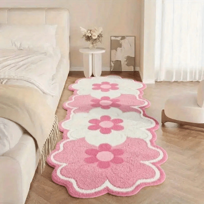 Irrégularité Floral Faux Cashmere Rug pour la chambre