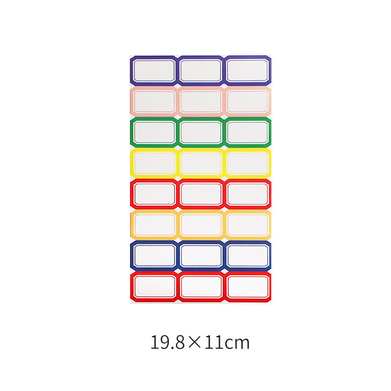 En stock Étiquette manuscrite Indiquant la couleur de l'étiquette Blanc Autocollant adhésif allemand
