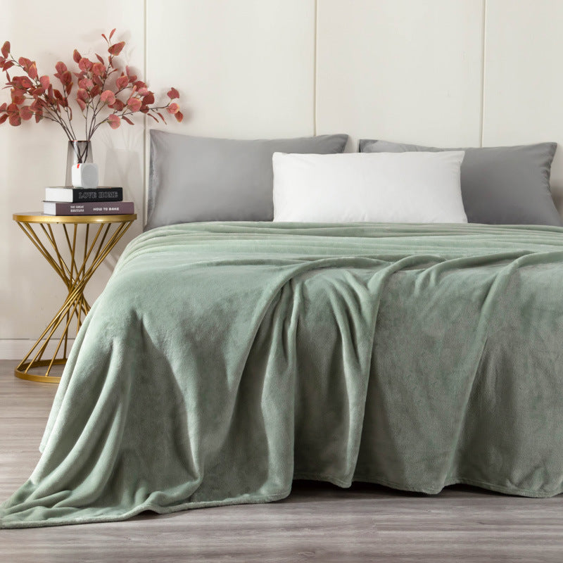 Épaisseur Coral Fleece BlankGift Blank Solid Color Vegan-friendly