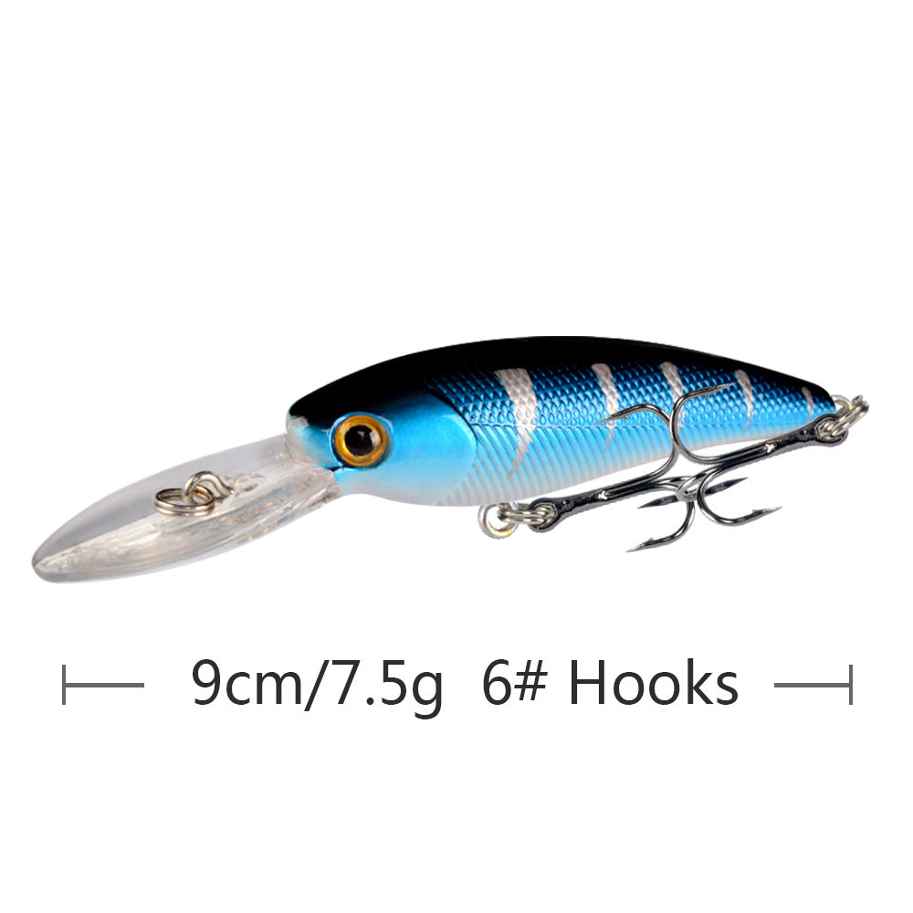 10 Couleur Minorua Bait Plastic Biomimetic Fausse Fausse Bait