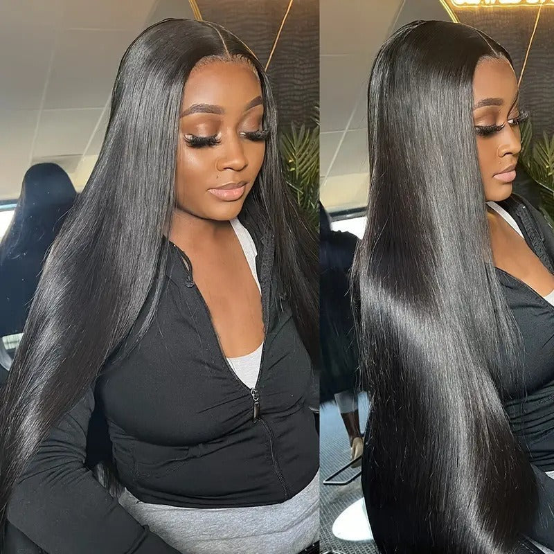 La dentelle tendance femme devant cheveux droits haute température