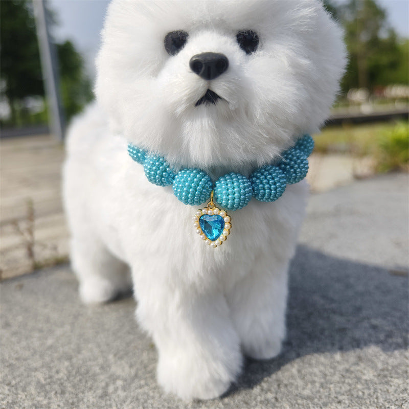 Collier de chien perlé Yangmei-Berry perlé