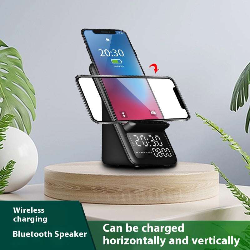 Horloge créative sans fil charge Haut-parleur Bluetooth