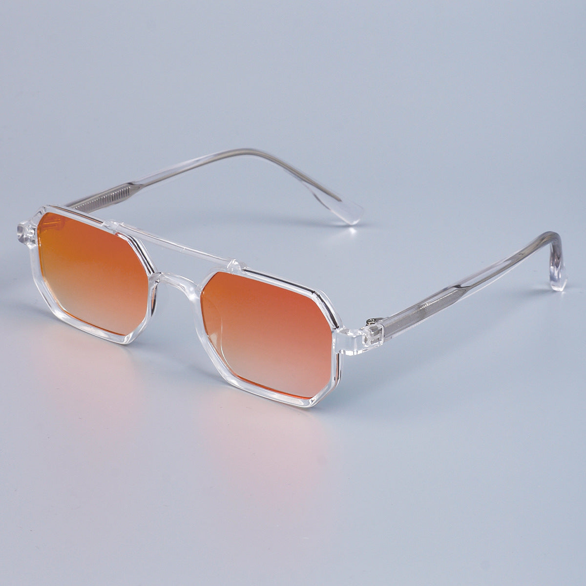 Lunettes de soleil mode européenne et américaine double pont