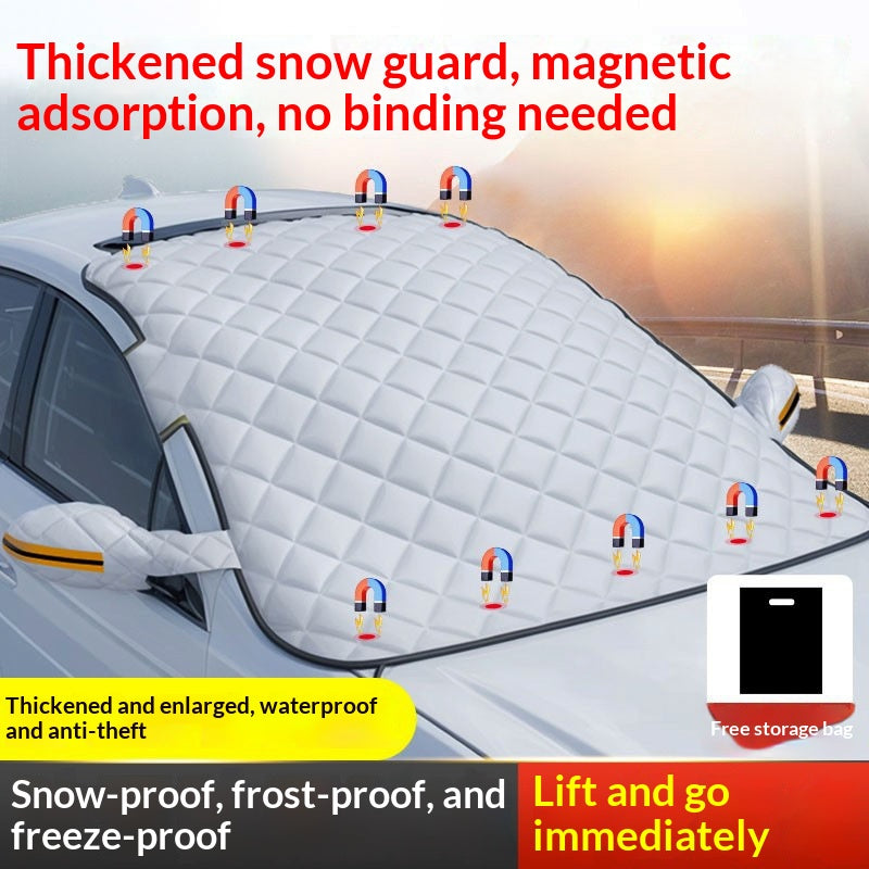 Couverture de neige pour pare-brise avant épaissé antigel Protection contre la neige et le gel