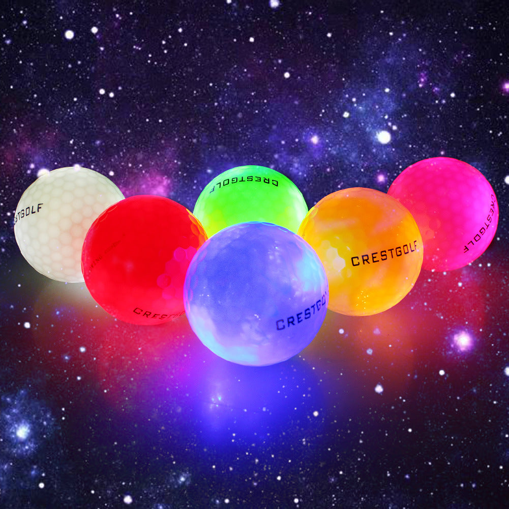 LED Glowing Golf Ball Night Pratique 6 pièces dans une boîte