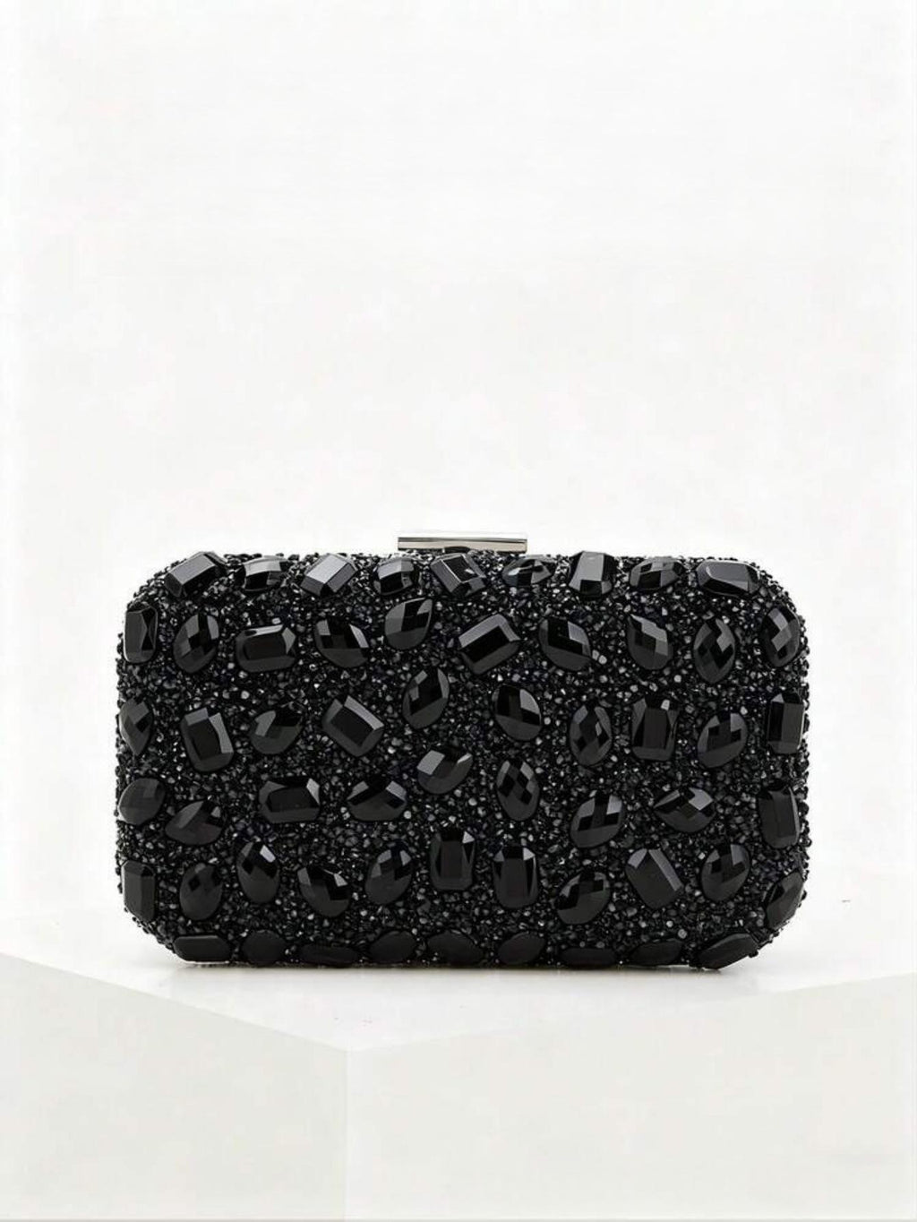 Sac de soirée fashionnable en strass carré pour banquets