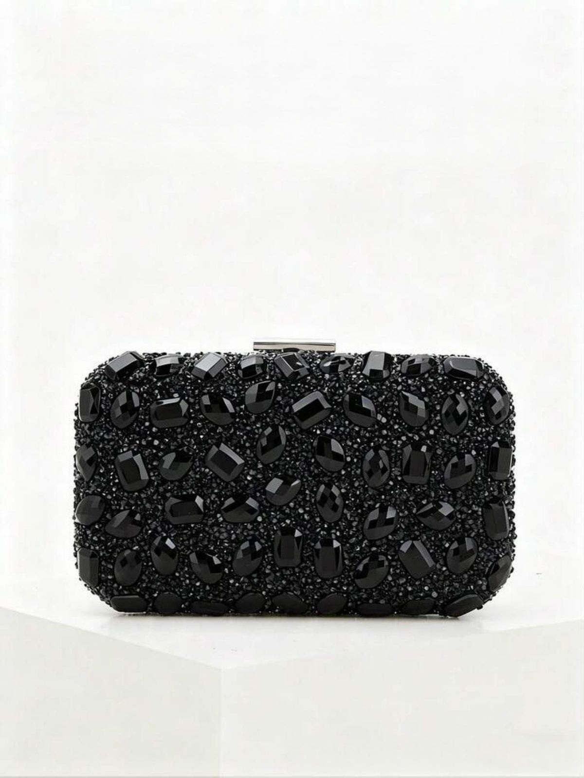 Sac de soirée fashionnable en strass carré pour banquets