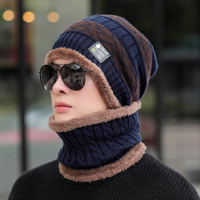 Entretien chaud et vélo à l'épreuve du froid Automne et chapeau en coton rembourré d'hiver pour hommes