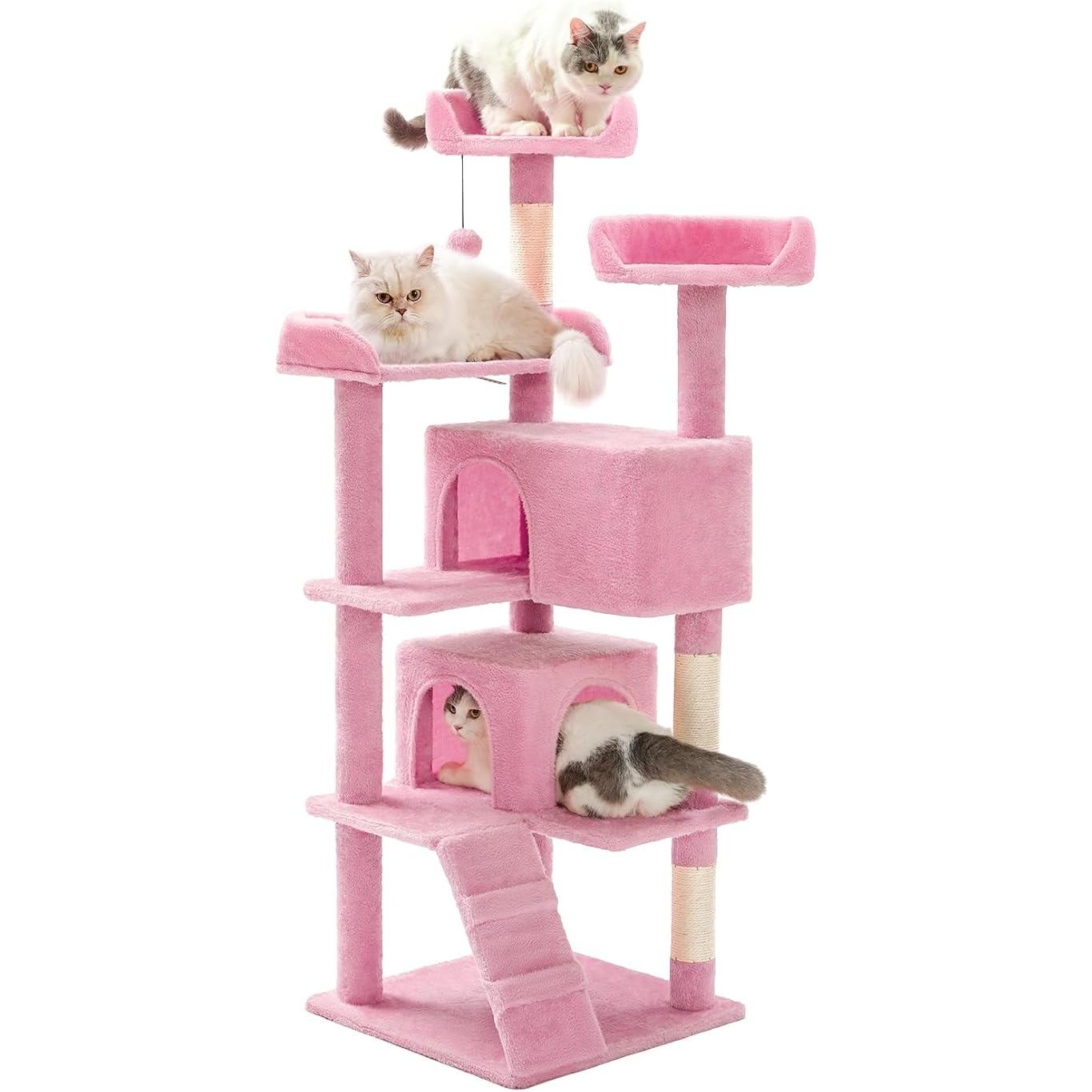 Arbre de chat multicouche de 56 pouces