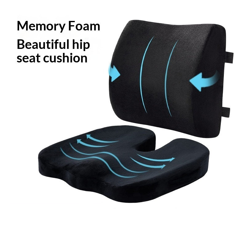 Memory Foam Bureau de siège ergonomique Coussin Siège de voiture CoussinÉpaisseur de siège à bas rapport