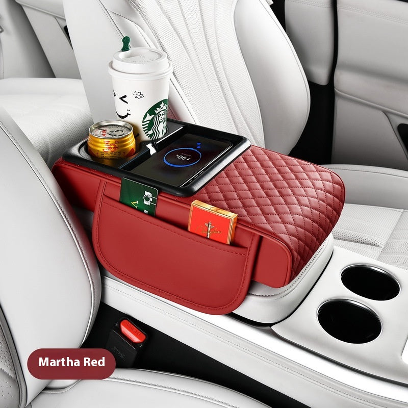 Automobile Armrest Box Cover Smart Wireless Charging Tissu de charge rapide multifonction