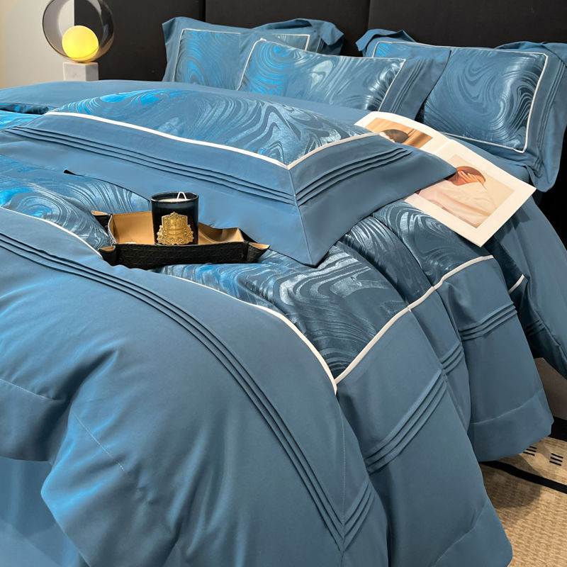 Léger Luxury Lits Jacquard 4 pièces teints au fil