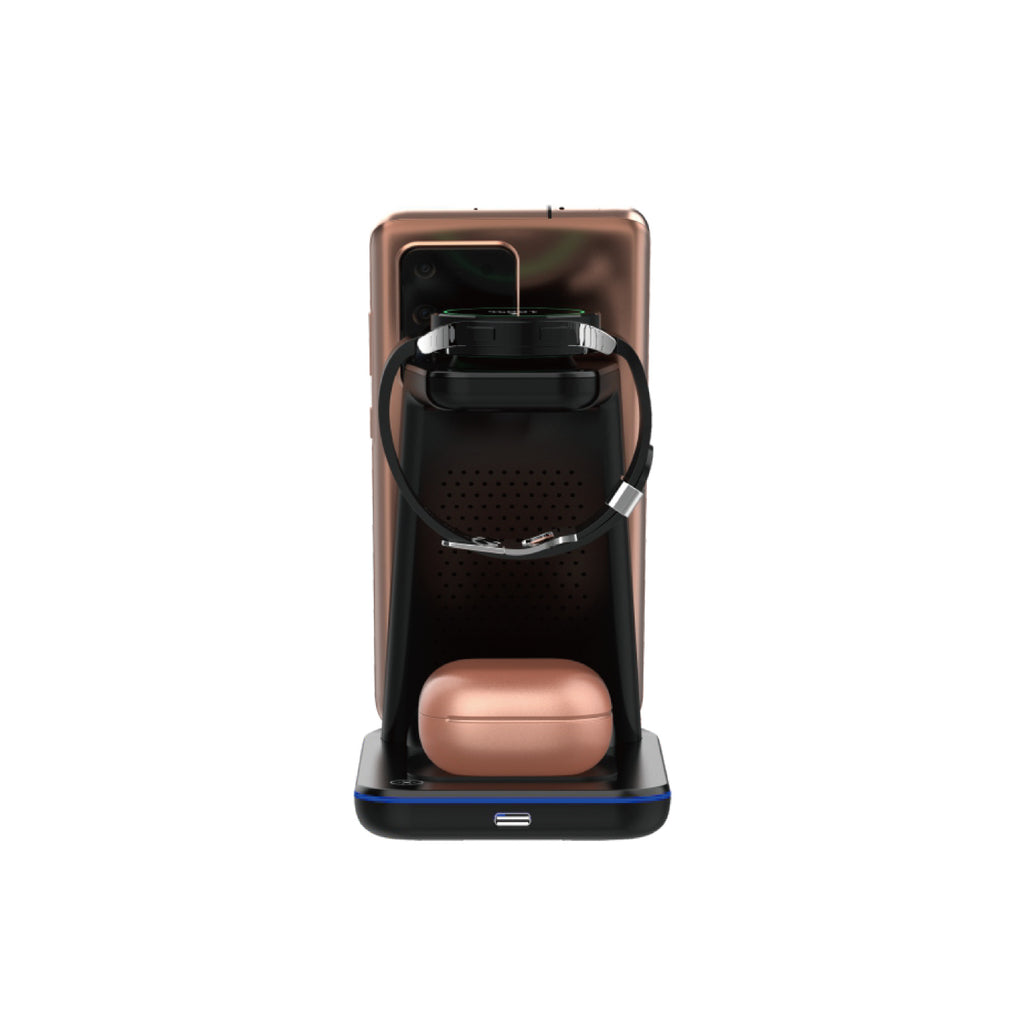 3-en-1 Chargeur sans fil 15W Support multifonctionnel charge rapide