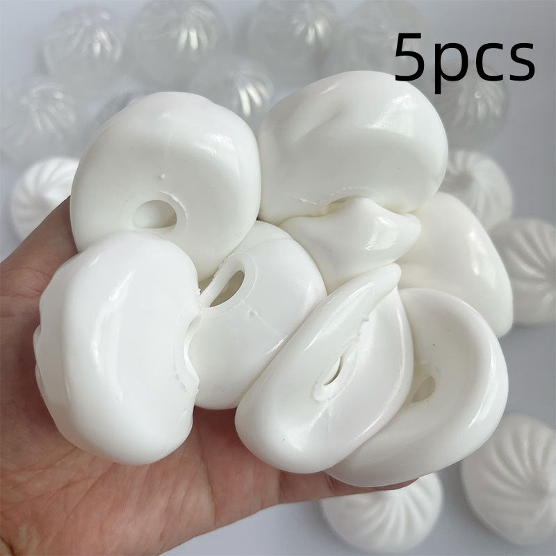 Simulation Bun à vapeur TPR Peau de boules creuses Bricolage Jouet anti-stress