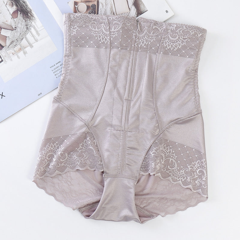 Pantalon de beauté Haute taille Zipper Pantalon abdominale Postpartum Shaping Hip-lifting Thin Belly P