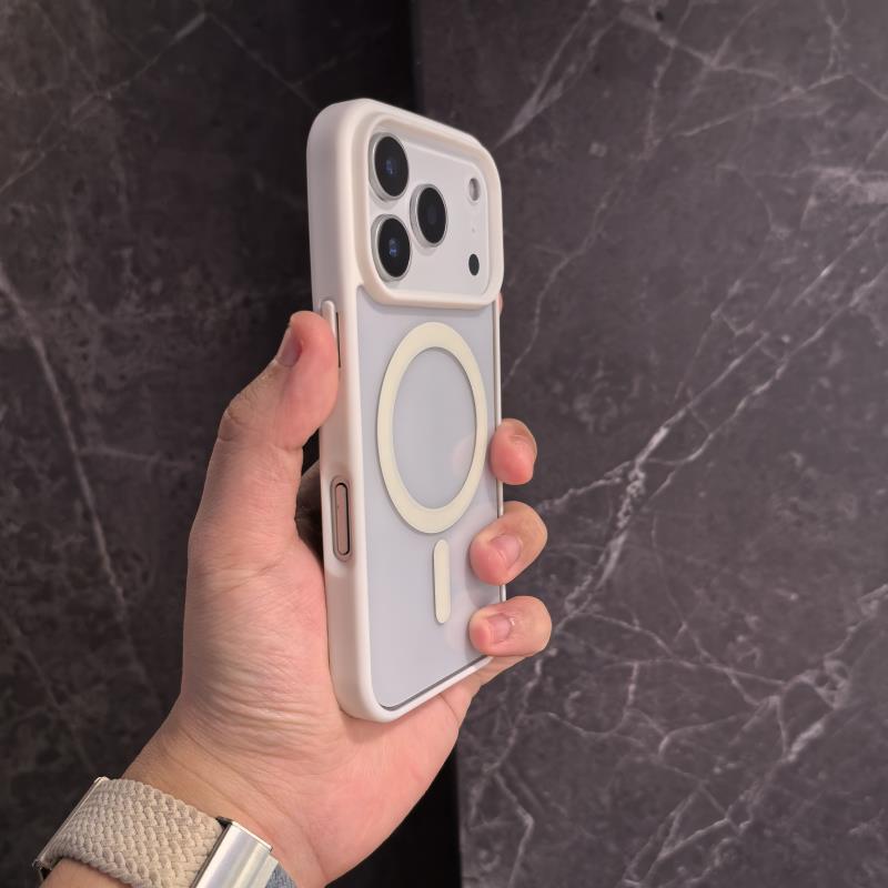 Boîtier de téléphone non jaune Transparent magnétique ultra-mince Protection anti-goutte