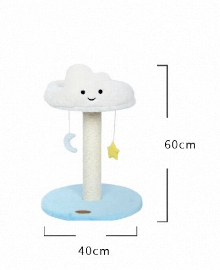 Blue Sky et White Cloud Plate-forme de repos intégrée U-Shaped Cat Tree