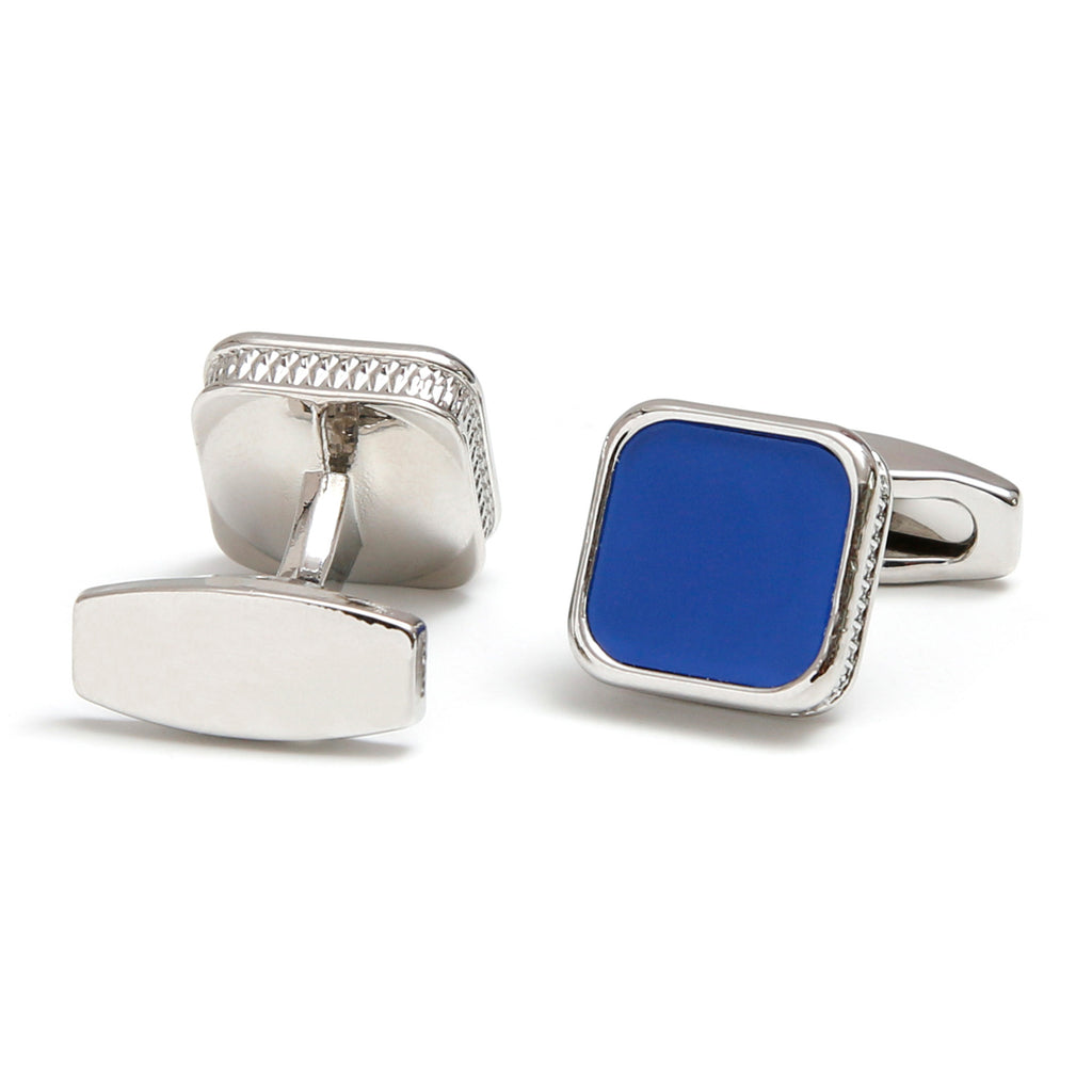 Men's Cufflinks Mode carré goutte huile simple 4 couleurs