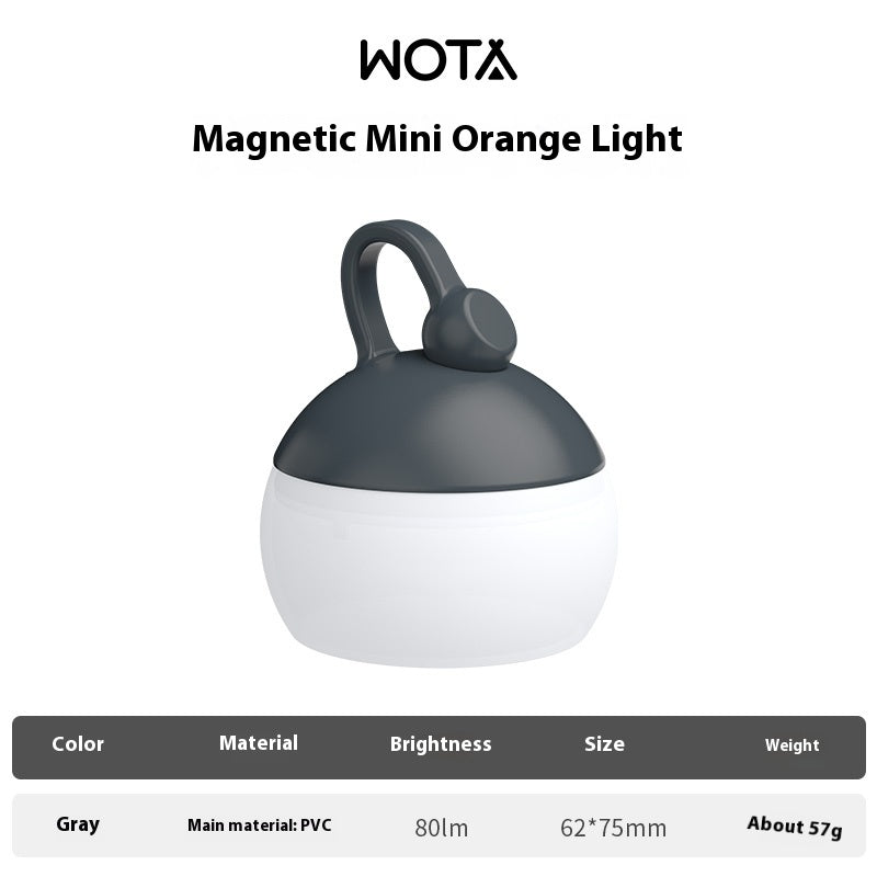 Lightweight ultra-long-life rechargeable orange lantern