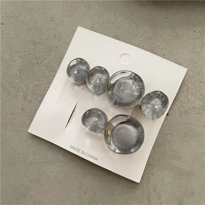 Ocean Bubble Jelly Élégant Clip latéral de mode Clip cheveux taillés