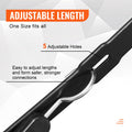 VEVOR 4 Pcs Flat Bungee Cord Set 20 Mm Straps Bungee lourd avec S-Hook