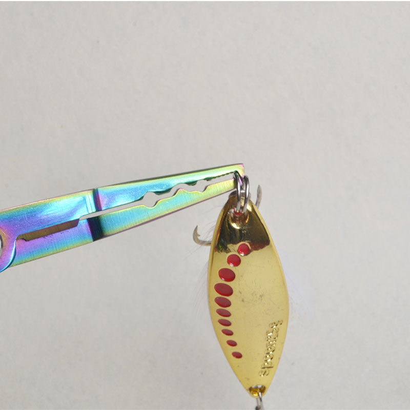 Bouche moyenne droite avec crochet Pinces de pêche multifonctionnelles