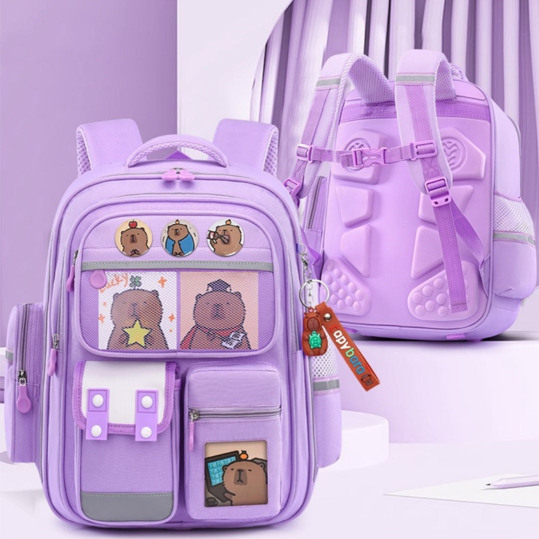 Sac à dos Capybara pour les élèves de l'école primaire Sac à dos de l'école légère