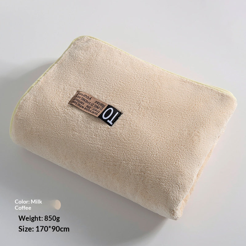 Serviette de bain épaisse en microfibre de ménage ultra fine