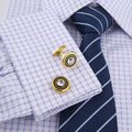Rond Or Français Style Men's Business Cufflinks