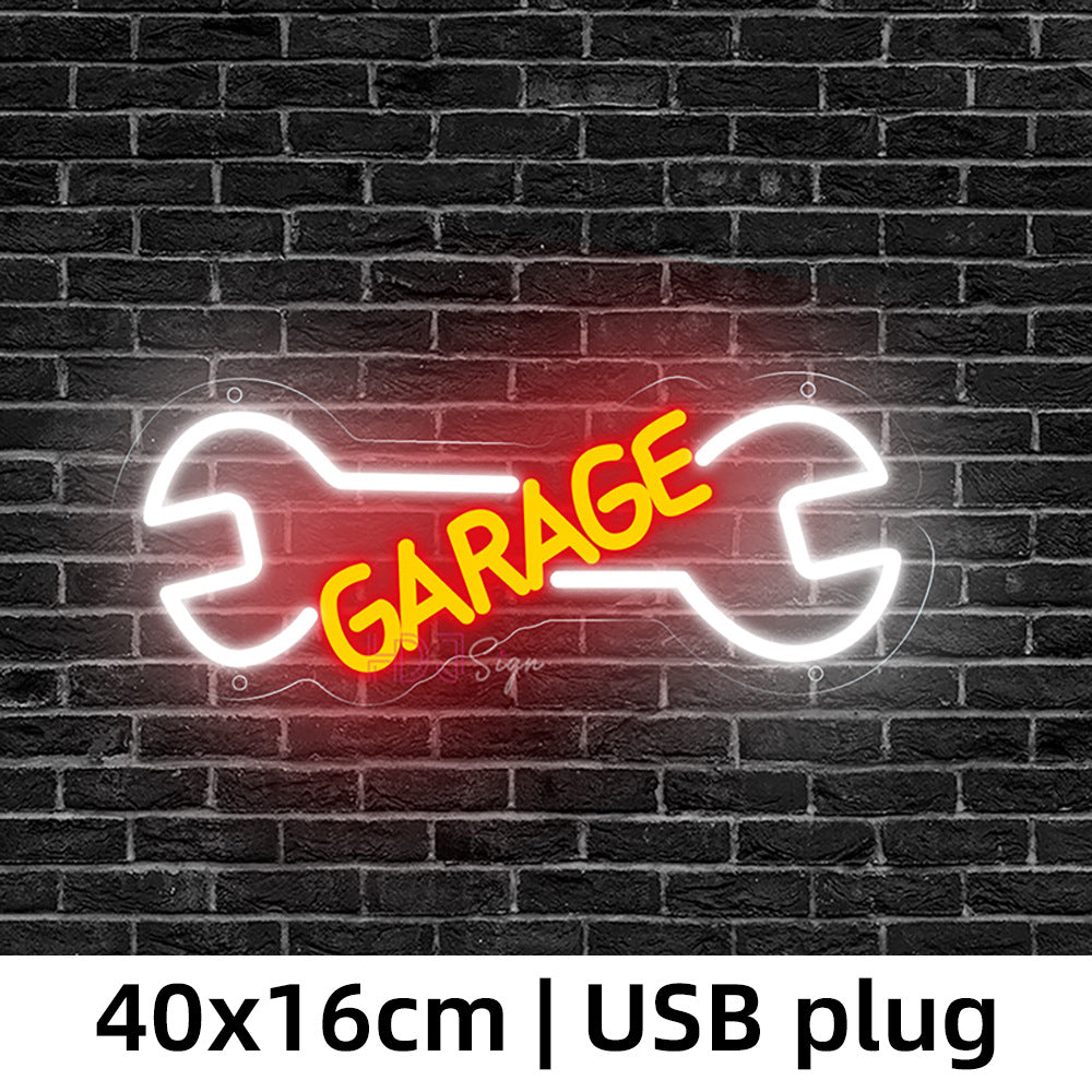 Réparation de voiture de moteur Image personnalisée LED Décoration